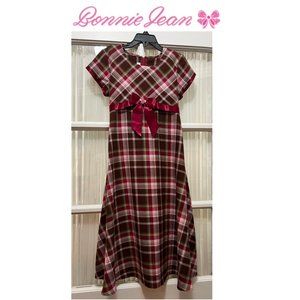 Bonnie Jean fall plaid dress; girls' size 7